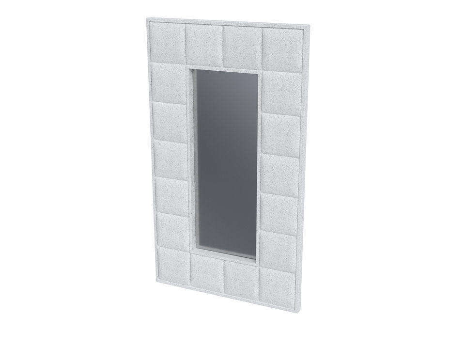 Зеркало Verda Chocolate Ткань Микрошенилл Rialto Белый кварц 128x6 35220₽